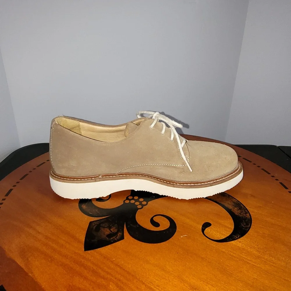 Samuel Hubbard Hubbard Free Tan Suede Derby Shoes Vibram Sole Mens M1100-004